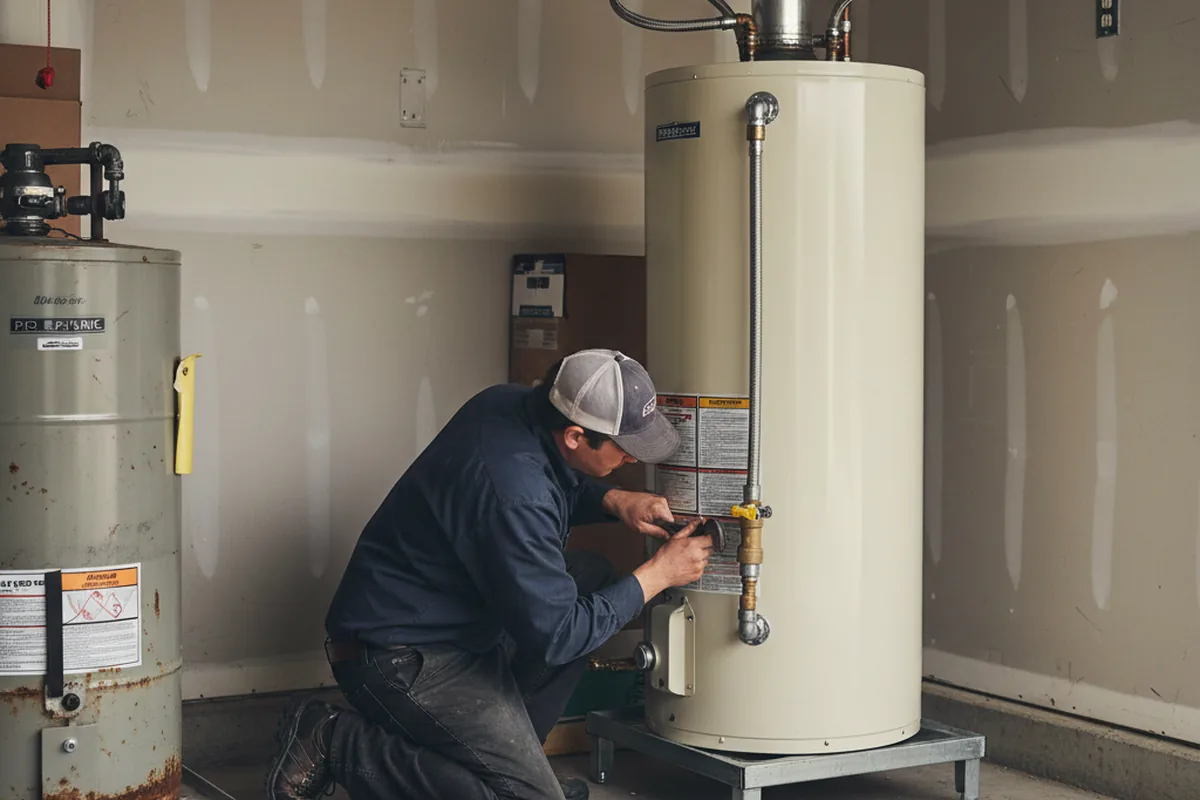 Water heater and shutoff valve replacement in Banning